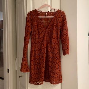 Free People Dress Rustic Orange/Red